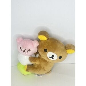 San-X Rilakkuma & Pink Korilakkuma Dango Plush Stuffed Toy Japan Cute Kawaii 10"